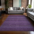 thumbnail image 1 of Addison Rugs Chantille Indoor/Outdoor Transitional Stripes Eggplant Washable Rectangle Rug, 5' x 7'6", 1 of 6