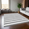 thumbnail image 1 of Addison Rugs Chantille Indoor/Outdoor Transitional Stripes Gray Washable Rectangle Rug, 5' x 7'6", 1 of 6