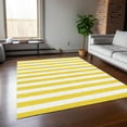 thumbnail image 1 of Addison Rugs Chantille Indoor/Outdoor Transitional Stripes Yellow Washable Rectangle Rug, 5' x 7'6", 1 of 6