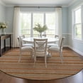 thumbnail image 1 of Addison Rugs Chantille Indoor/Outdoor Transitional Stripes Paprika Washable Round Rug, 8' x 8', 1 of 6