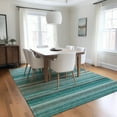 thumbnail image 1 of Addison Rugs Chantille Indoor/Outdoor Transitional Stripes Teal Washable Rectangle Rug, 5' x 7'6", 1 of 6