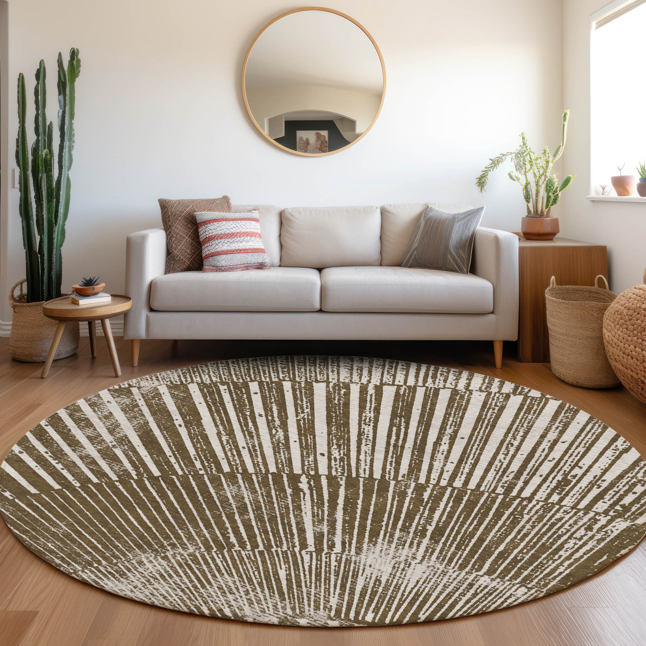 Addison Rugs Chantille Indoor/Outdoor Transitional Organic Chocolate ...