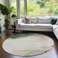 thumbnail image 1 of Addison Rugs Chantille Indoor/Outdoor Transitional Organic Beige Washable Round Rug, 8' x 8', 1 of 6