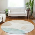 thumbnail image 1 of Addison Rugs Chantille Indoor/Outdoor Transitional Organic Beige Washable Round Rug, 8' x 8', 1 of 6