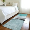 thumbnail image 1 of Addison Rugs Chantille Indoor/Outdoor Transitional Organic Teal Washable Runner Rug, 2'3" x 7'6", 1 of 6