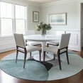 thumbnail image 1 of Addison Rugs Chantille Indoor/Outdoor Transitional Organic Teal Washable Round Rug, 8' x 8', 1 of 6