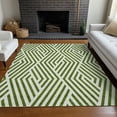 thumbnail image 1 of Addison Rugs Chantille Indoor/Outdoor Transitional Geometric Olive Washable Rectangle Rug, 8' x 10', 1 of 6