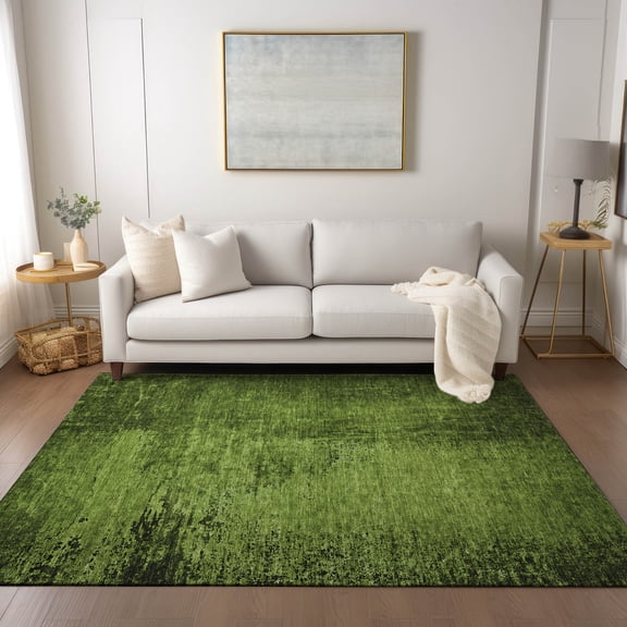 Addison Rugs Chantille Indoor/Outdoor Transitional Organic Green Washable Rectangle Rug, 3' x 5'