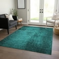 thumbnail image 1 of Addison Rugs Chantille Indoor/Outdoor Transitional Organic Teal Washable Rectangle Rug, 9' x 12', 1 of 6