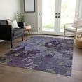 thumbnail image 1 of Addison Rugs Chantille Indoor/Outdoor Transitional Organic Purple Washable Rectangle Rug, 10' x 14', 1 of 6