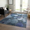 thumbnail image 1 of Addison Rugs Chantille Indoor/Outdoor Transitional Organic Blue Washable Rectangle Rug, 9' x 12', 1 of 6