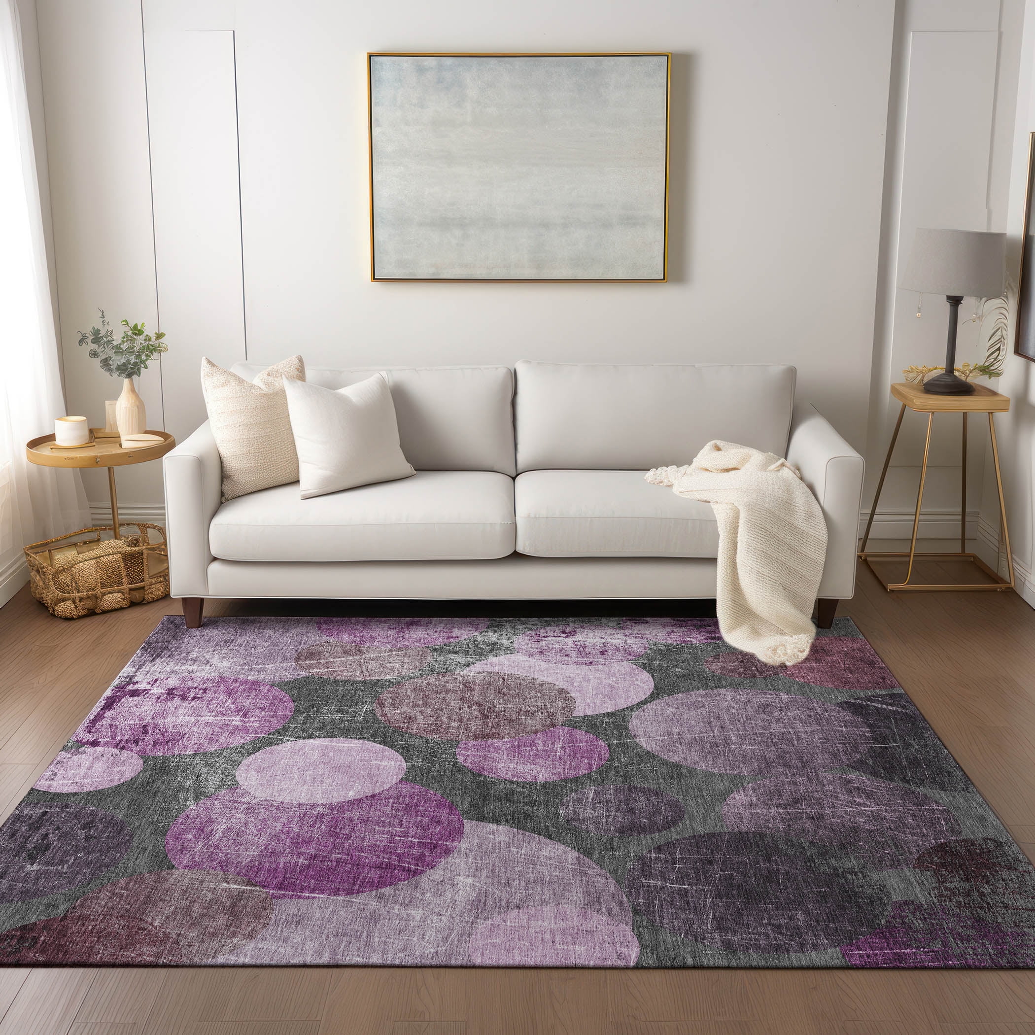 Addison Rugs Chantille Indoor/Outdoor Transitional Organic Garnet ...
