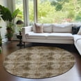 thumbnail image 1 of Addison Rugs Chantille Indoor/Outdoor Transitional Organic Taupe Washable Round Rug, 8' x 8', 1 of 6