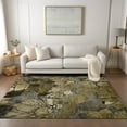 thumbnail image 1 of Addison Rugs Chantille Indoor/Outdoor Transitional Floral Brown Washable Rectangle Rug, 3' x 5', 1 of 6
