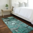 thumbnail image 1 of Addison Rugs Chantille Indoor/Outdoor Transitional Floral Teal Washable Runner Rug, 2'3" x 7'6", 1 of 6