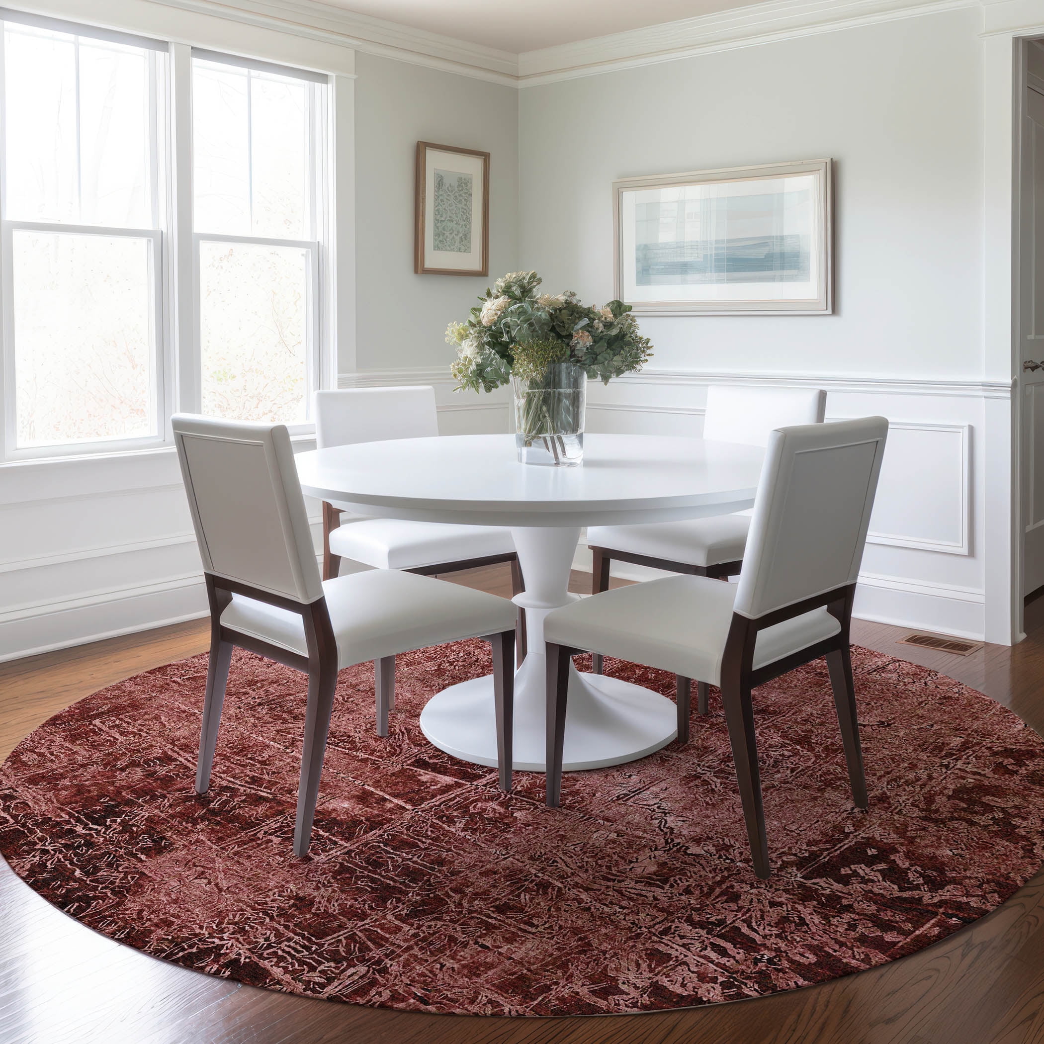 Addison Rugs Chantille Indoor/Outdoor Transitional Organic Merlot ...