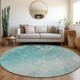 thumbnail image 1 of Addison Rugs Chantille Indoor/Outdoor Transitional Abstract Teal Washable Round Rug, 8' x 8', 1 of 6
