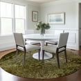 thumbnail image 1 of Addison Rugs Chantille Indoor/Outdoor Transitional Casual Brown Washable Round Rug, 8' x 8', 1 of 6