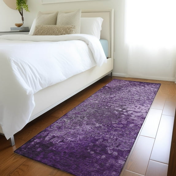 Addison Rugs Chantille Indoor/Outdoor Transitional Casual Purple Washable Runner Rug, 2'3" x 7'6"