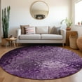thumbnail image 1 of Addison Rugs Chantille Indoor/Outdoor Transitional Casual Purple Washable Round Rug, 8' x 8', 1 of 6