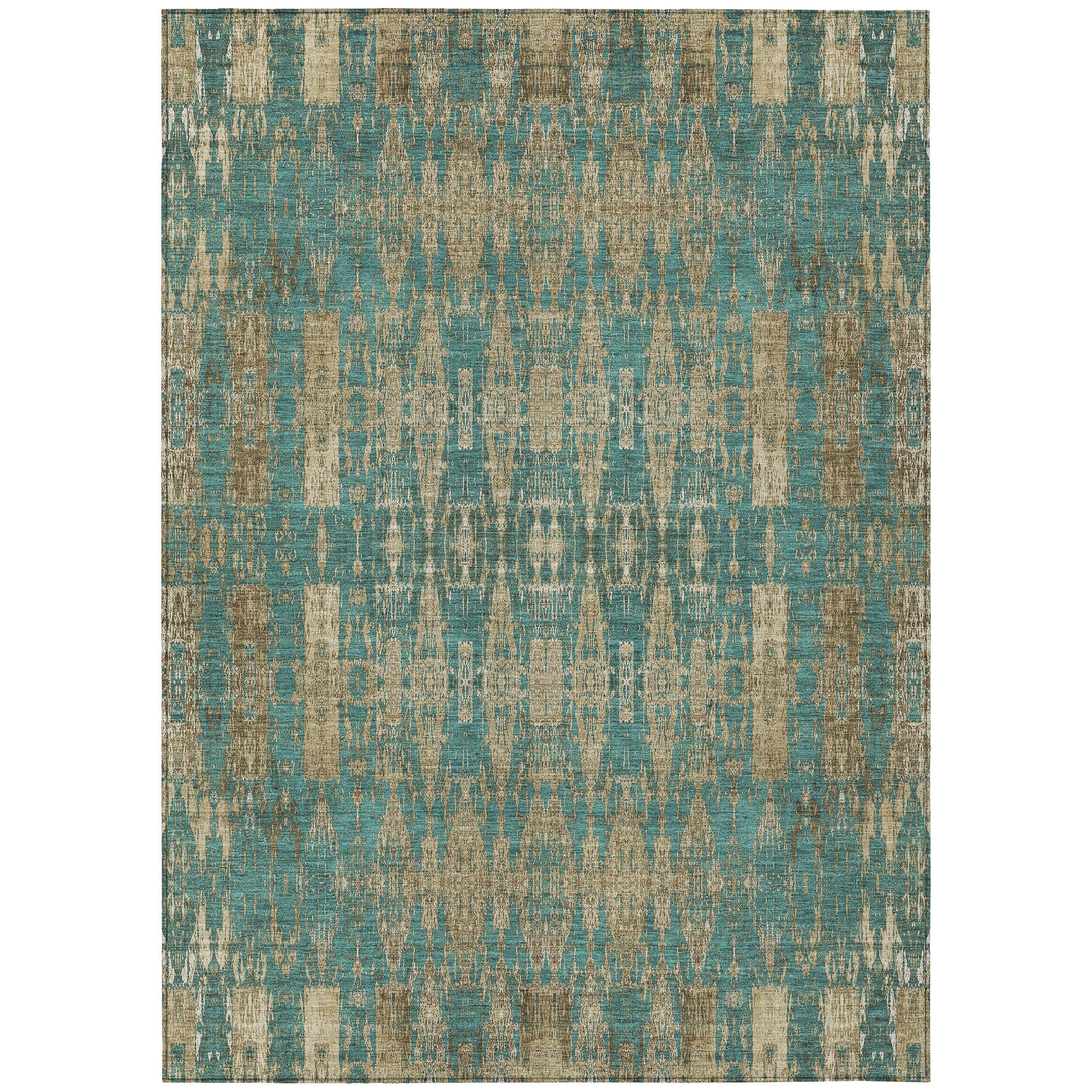Addison Rugs Chantille ACN580 Teal 9' x 12' Indoor Outdoor Area Rug
