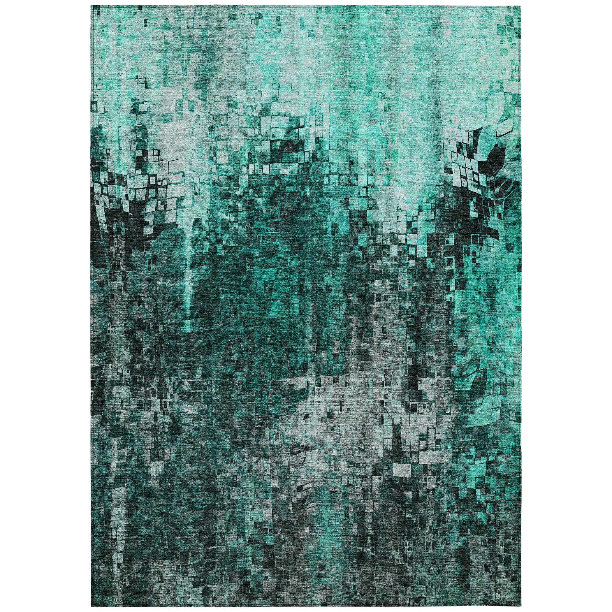 Addison Rugs Chantille ACN581 Teal 9' x 12' Indoor Outdoor Area Rug