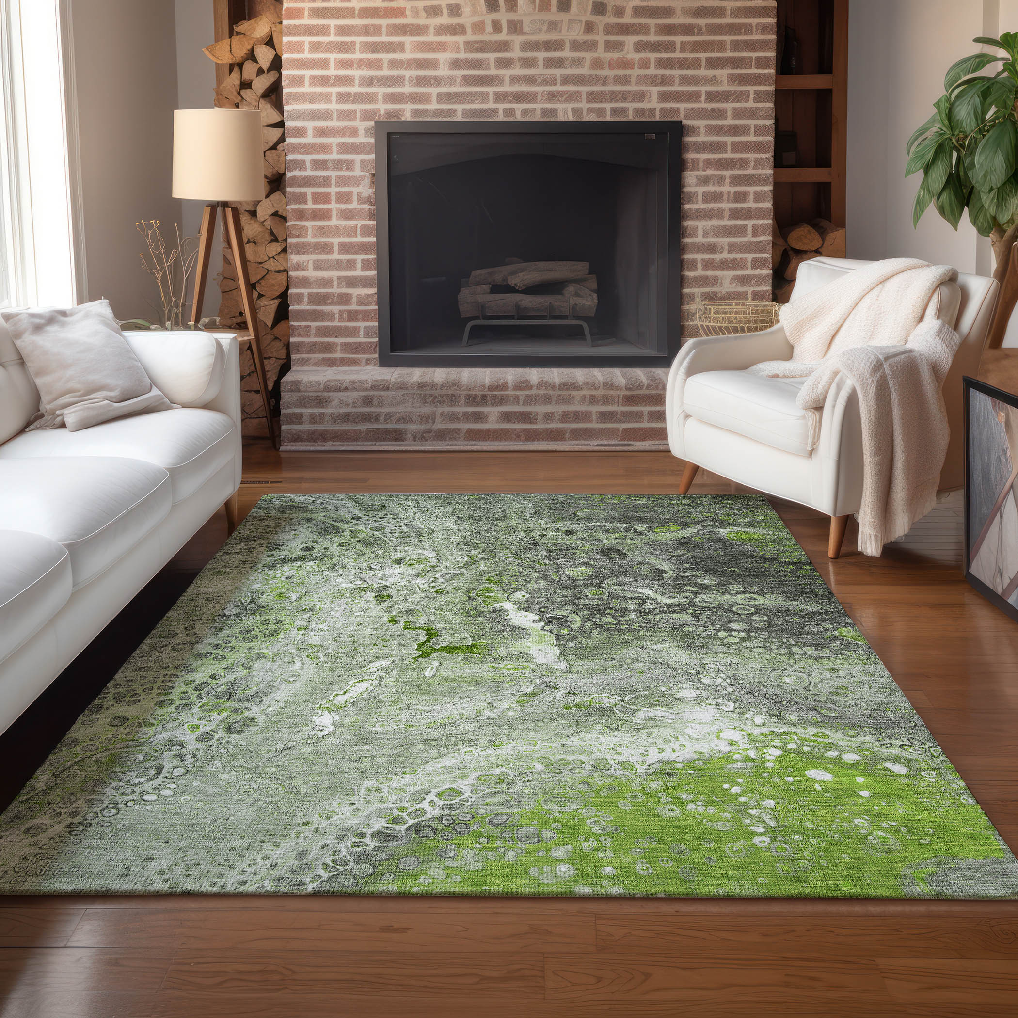 Addison Rugs Chantille Indoor/Outdoor Contemporary Abstract Aloe ...