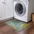 thumbnail image 1 of Addison Rugs Chantille Indoor/Outdoor Contemporary Abstract Teal Washable Rectangle Rug, 1'8" x 2'6", 1 of 6