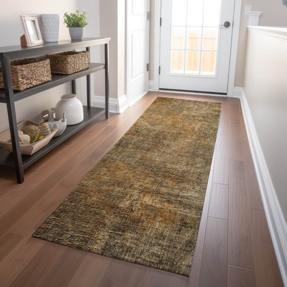 Addison Rugs Chantille Indoor/Outdoor Transitional Modern Brown Washable Runner Rug, 2'3" x 7'6"