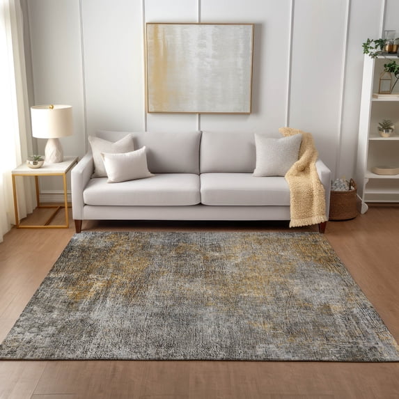 Addison Rugs Chantille Indoor/Outdoor Transitional Modern Gray Washable Rectangle Rug, 9' x 12'