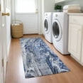 thumbnail image 1 of Addison Rugs Chantille Indoor/Outdoor Contemporary Abstract Blue Washable Runner Rug, 2'3" x 7'6", 1 of 6