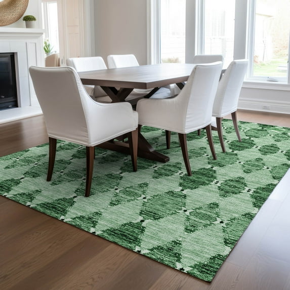 Addison Rugs Chantille Indoor/Outdoor Transitional Moroccan Emerald Washable Rectangle Rug, 2'6" x 3'10"