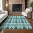 thumbnail image 1 of Addison Rugs Chantille Indoor/Outdoor Transitional Moroccan Teal Washable Rectangle Rug, 3' x 5', 1 of 6