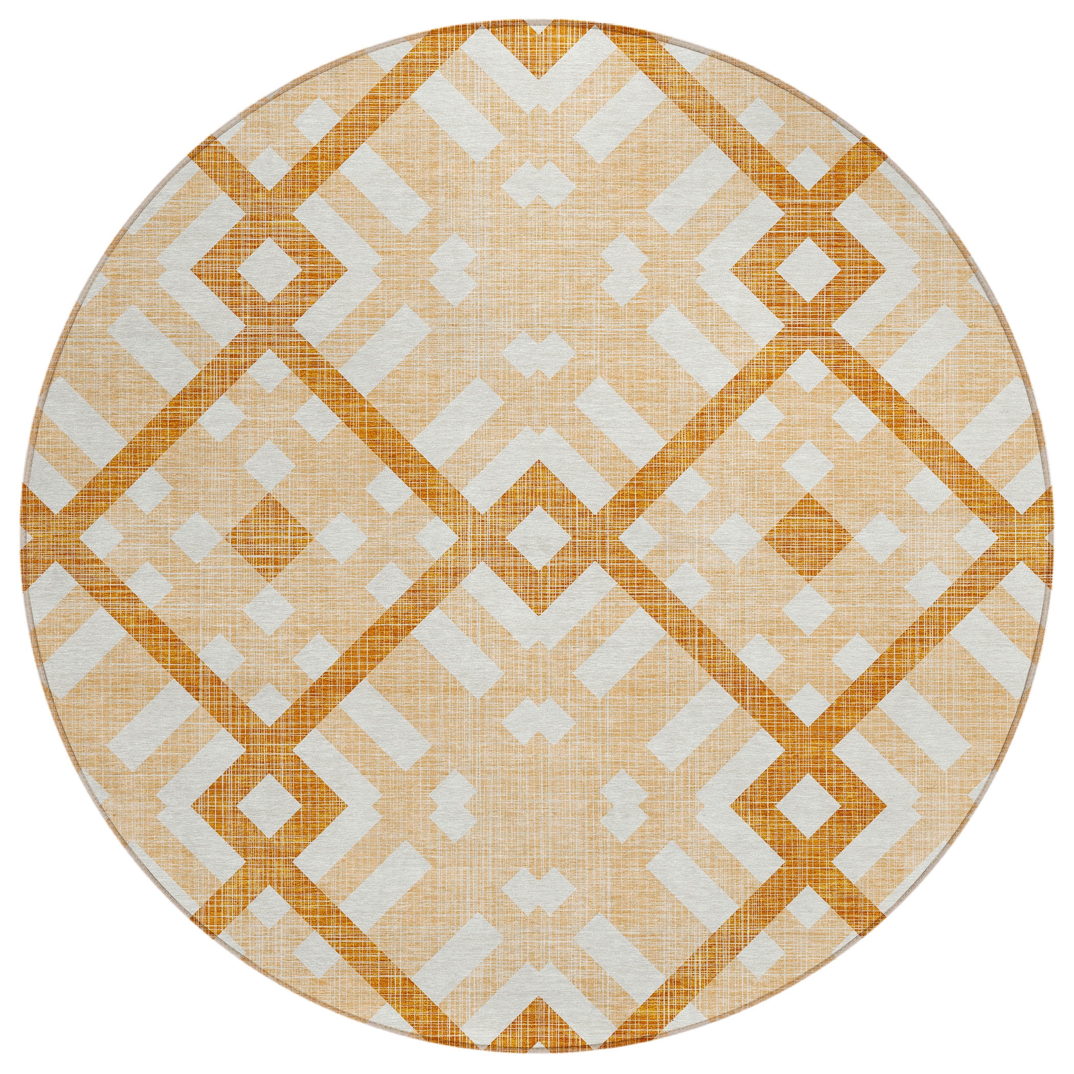 Addison Rugs Chantille ACN616 Peach 8' x 8' Indoor Outdoor Area Rug ...