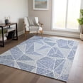 thumbnail image 1 of Addison Rugs Chantille Indoor/Outdoor Transitional Geometric Navy Washable Rectangle Rug, 2'6" x 3'10", 1 of 6