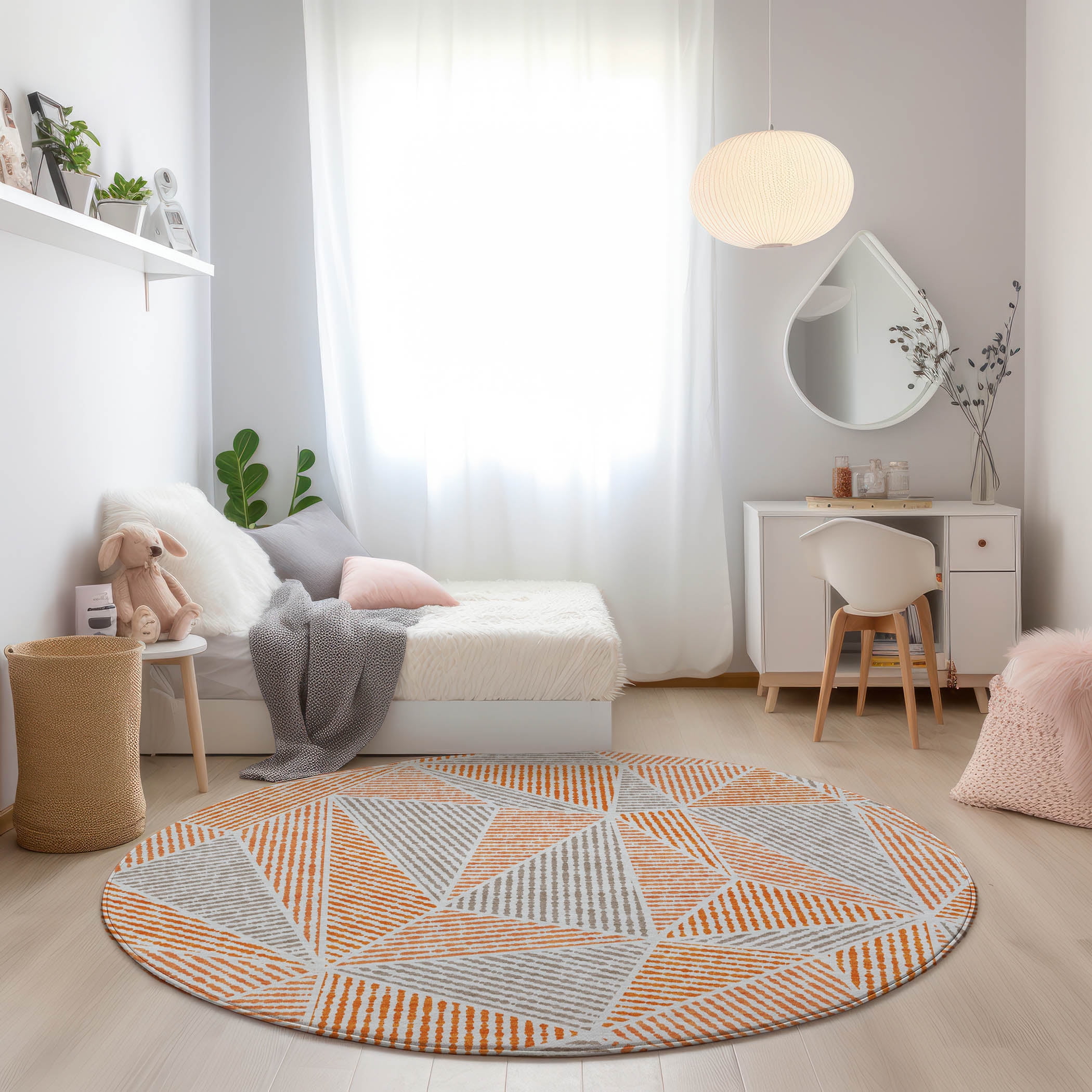 Addison Rugs Chantille Indoor/Outdoor Transitional Geometric Orange ...