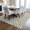 thumbnail image 1 of Addison Rugs Chantille Indoor/Outdoor Transitional Squares Taupe Washable Rectangle Rug, 3' x 5', 1 of 6