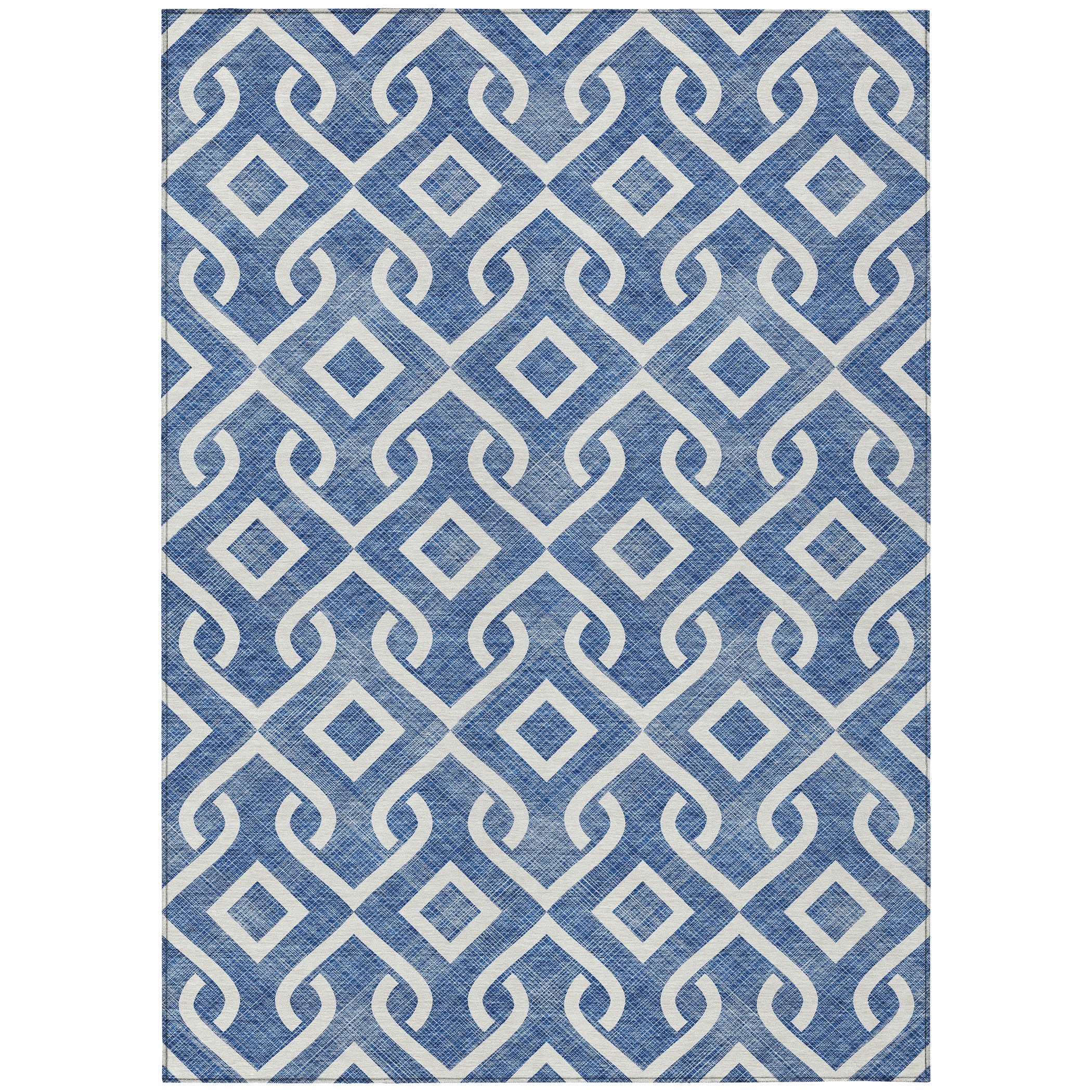 Addison Rugs Chantille ACN621 Blue 3' x 5' Indoor Outdoor Area Rug ...