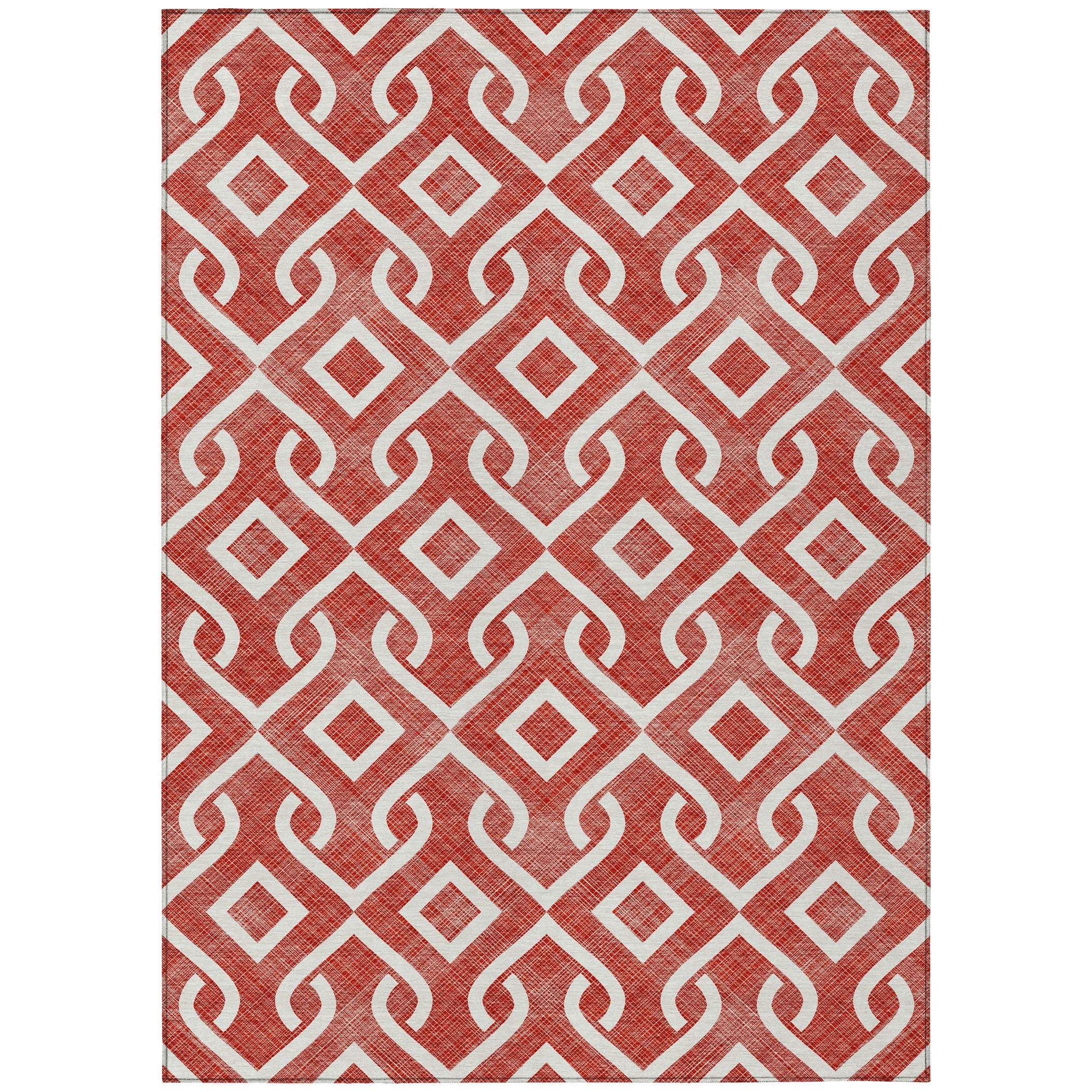 Addison Rugs Chantille ACN621 Red 9' x 12' Indoor Outdoor Area Rug ...