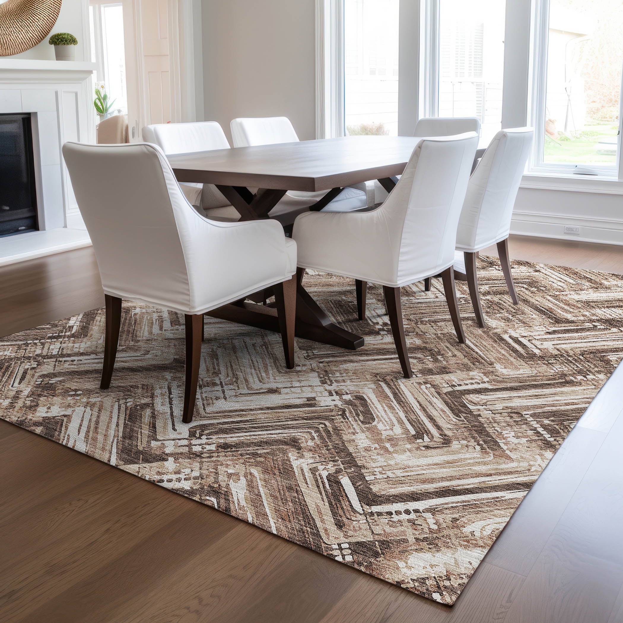 Addison Rugs Chantille Indoor/Outdoor Transitional Modern Brown ...