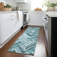 thumbnail image 1 of Addison Rugs Chantille Indoor/Outdoor Transitional Modern Teal Washable Runner Rug, 2'3" x 7'6", 1 of 6