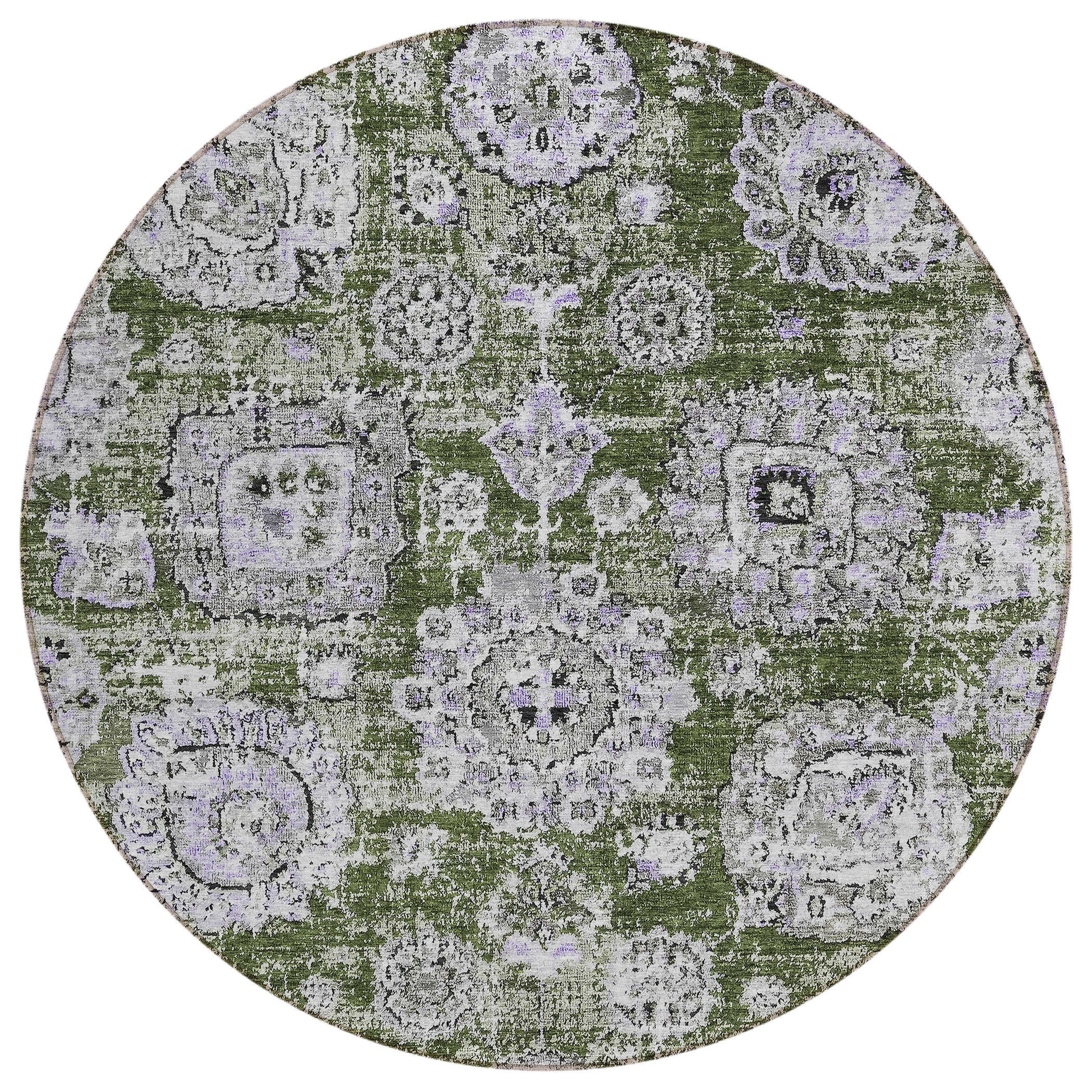 Addison Rugs Chantille ACN634 Olive 8' x 8' Indoor Outdoor Area Rug ...