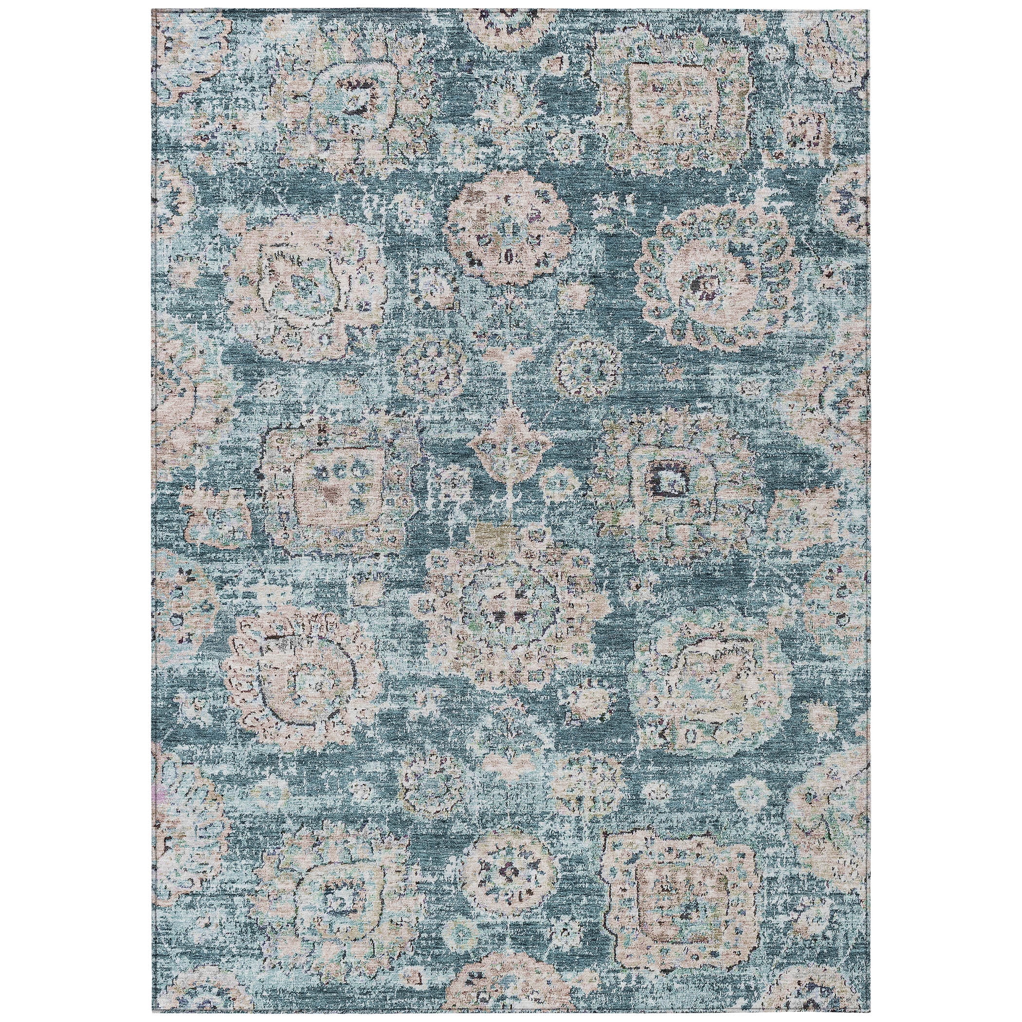 Addison Rugs Chantille ACN634 Teal 9' x 12' Indoor Outdoor Area Rug