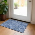 thumbnail image 1 of Addison Rugs Chantille Indoor/Outdoor Transitional Paisley Navy Washable Rectangle Rug, 1'8" x 2'6", 1 of 6