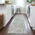 thumbnail image 1 of Addison Rugs Chantille Indoor/Outdoor Transitional Paisley Taupe Washable Runner Rug, 2'3" x 7'6", 1 of 6