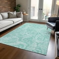 thumbnail image 1 of Addison Rugs Chantille Indoor/Outdoor Transitional Paisley Teal Washable Rectangle Rug, 8' x 10', 1 of 6