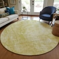thumbnail image 1 of Addison Rugs Chantille Indoor/Outdoor Transitional Abstract Gold Washable Round Rug, 8' x 8', 1 of 6
