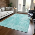 thumbnail image 1 of Addison Rugs Chantille Indoor/Outdoor Transitional Abstract Teal Washable Rectangle Rug, 5' x 7'6", 1 of 6
