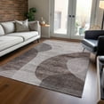 thumbnail image 1 of Addison Rugs Chantille Indoor/Outdoor Transitional Art Deco Mocha Washable Rectangle Rug, 5' x 7'6", 1 of 6