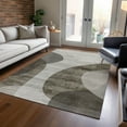 thumbnail image 1 of Addison Rugs Chantille Indoor/Outdoor Transitional Art Deco Taupe Washable Rectangle Rug, 9' x 12', 1 of 6
